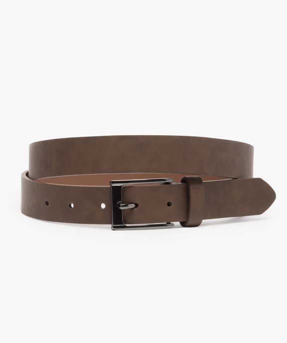 Ceinture homme coloris uni avec boucle rectangle vue1 - GEMO (ACCESS) - GEMO