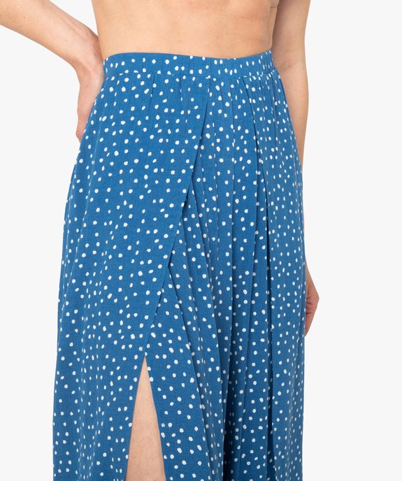 Pantalon de plage femme ouvert sur l’avant vue2 - GEMO 4G FEMME - GEMO