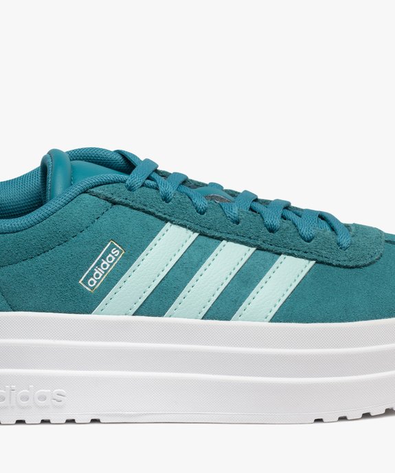 Baskets en cuir VL Court bold avec semelle plateforme femme - Adidas vue6 - ADIDAS - GEMO