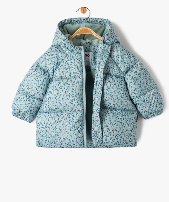 Doudoune matelassée à motifs bébé fille vue2 - GEMO 4G BEBE - GEMO