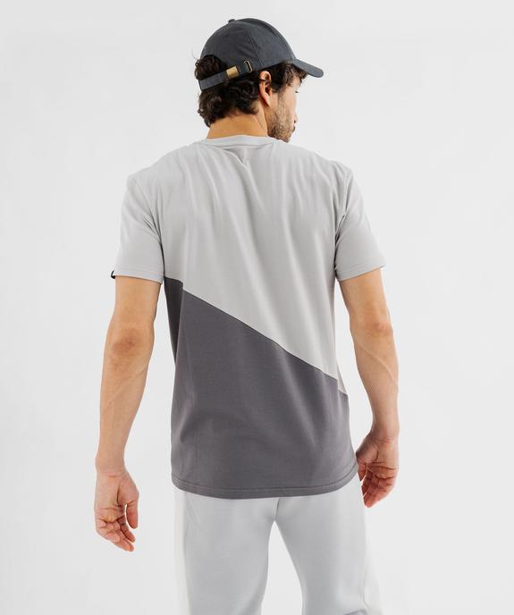 Tee-shirt à manches courtes bicolore homme vue3 - GEMO (HOMME) - GEMO