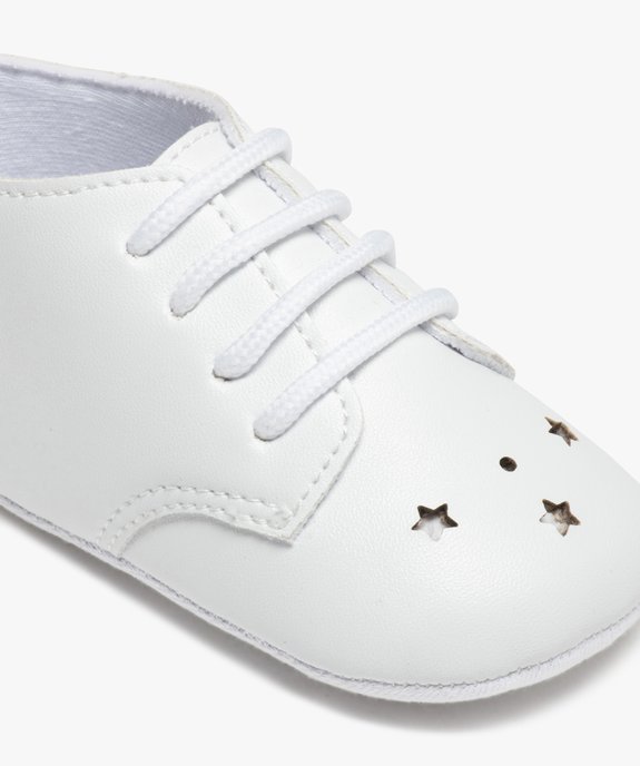 Chaussons de naissance bébé garçon unis vue6 - GEMO 4G BEBE - GEMO