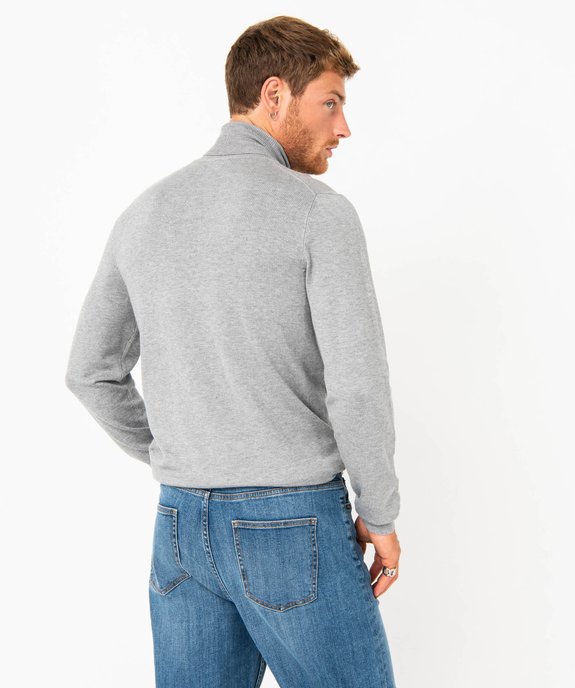 Pull à col roulé en maille fine homme vue3 - GEMO 4G HOMME - GEMO