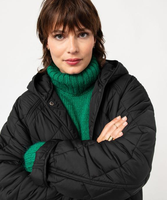 Manteau à capuche matelassé femme vue2 - GEMO 4G FEMME - GEMO