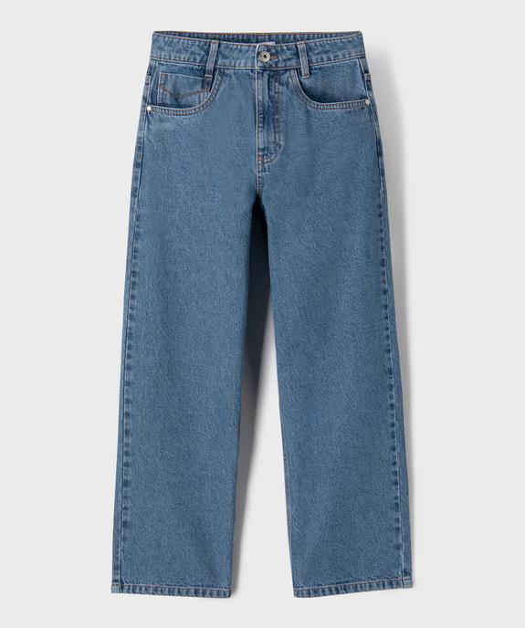 Jean baggy en coton garçon vue1 - GEMO 4G GARCON - GEMO