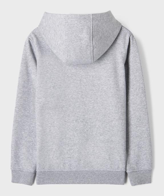 Sweat à capuche en molleton doux garçon vue4 - GEMO 4G GARCON - GEMO