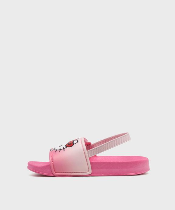 Mules de plage à scratch à motif chaton fille - Hello Kitty vue3 - HELLO KITTY - GEMO