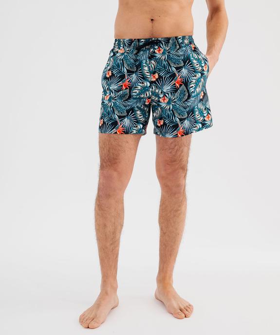 Short de bain imprimé tropical homme vue2 - GEMO (PLAGE) - GEMO
