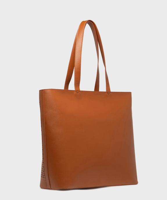 Sac cabas grand format ajouré femme vue2 - GEMO (ACCESS) - GEMO