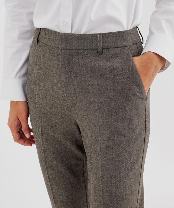 Pantalon de tailleur coupe fuselée femme vue2 - GEMO(FEMME PAP) - GEMO