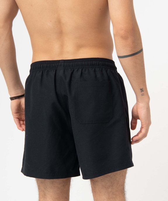 Short de bain homme uni vue3 - GEMO 4G HOMME - GEMO