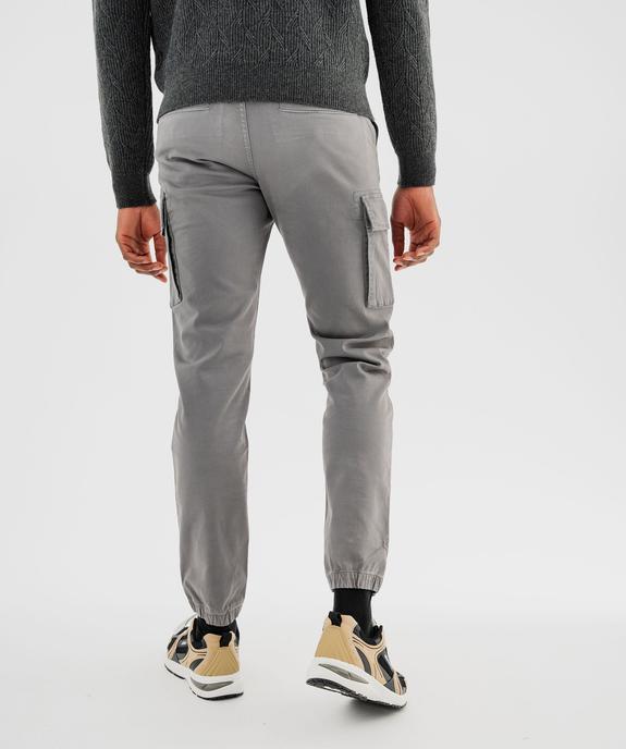 Pantalon cargo Regular coloris unique homme vue4 - GEMO (HOMME) - GEMO