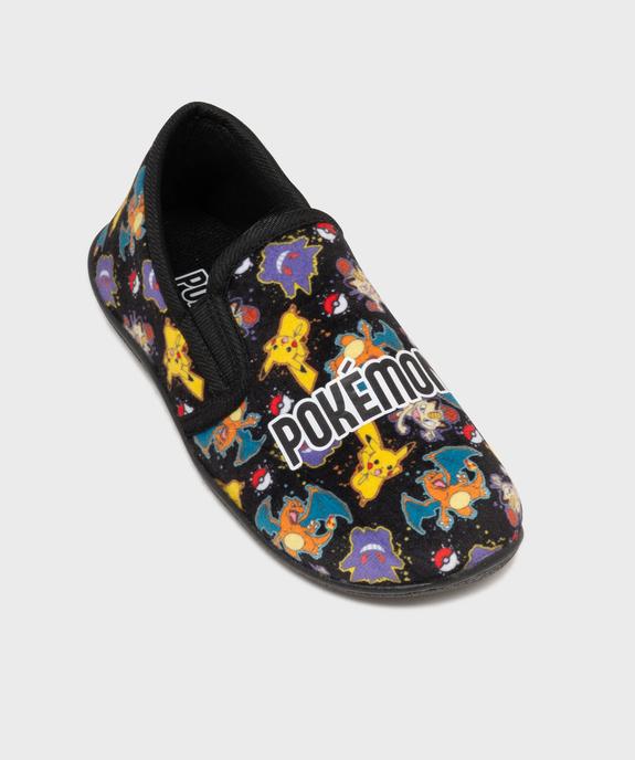 Chaussons pantoufles en velours imprimé Pikachu garçon - Pokémon vue5 - POKEMON - GEMO