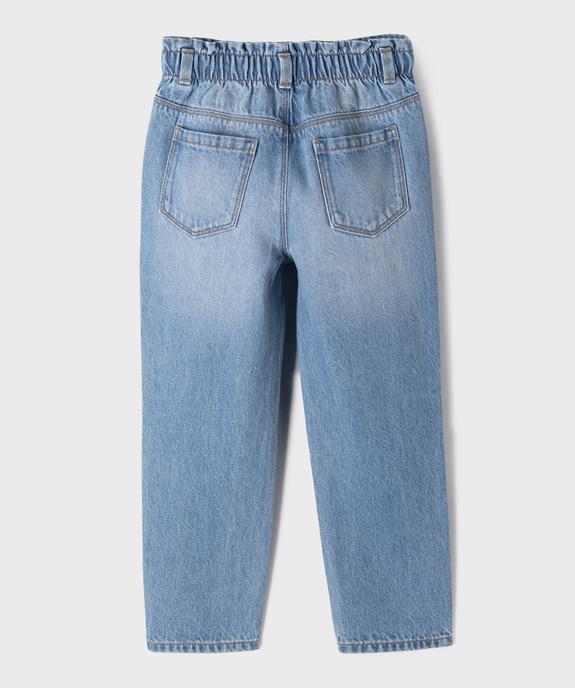 Jean Slouchy avec taille ajustable fille vue4 - GEMO (ENFANT) - GEMO