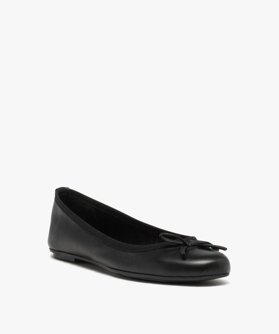 Ballerines plate dessus en cuir femme - Tanéo vue2 - TANEO - GEMO