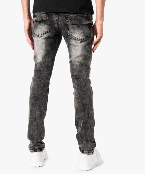 Jean slim aspect usé vue3 - GEMO (HOMME) - GEMO