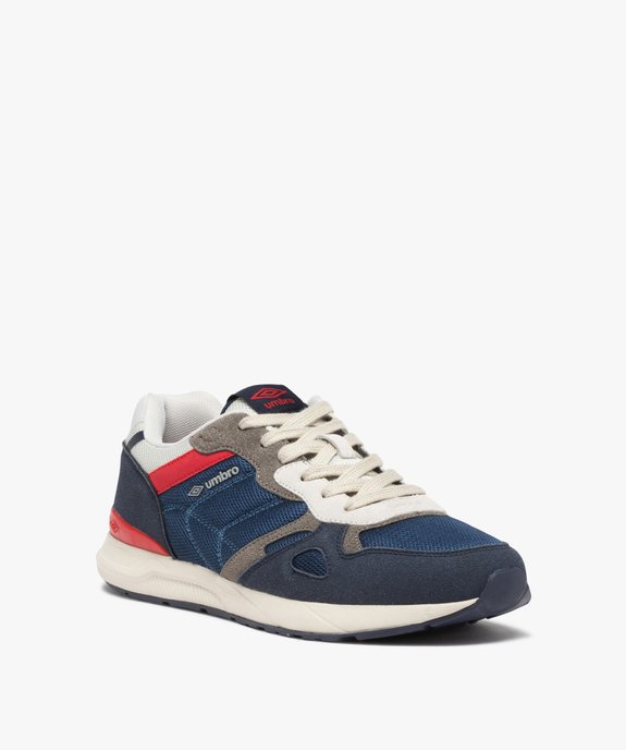 Baskets homme jogger multimatières à lacets - Umbro vue3 - UMBRO - GEMO