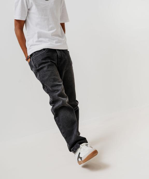 Jean loose avec ceinture ajustable garçon vue10 - GEMO (JUNIOR) - GEMO