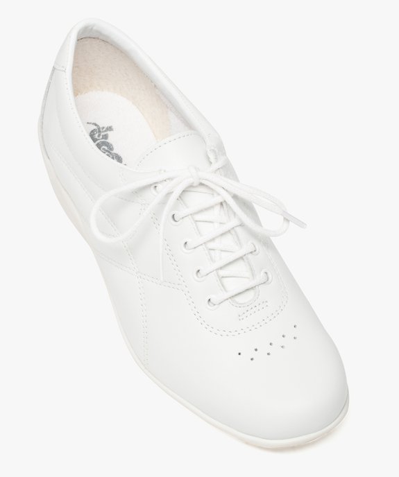 Derbies femme confort dessus cuir à talon compensé - Bopy vue5 - UMO - GEMO