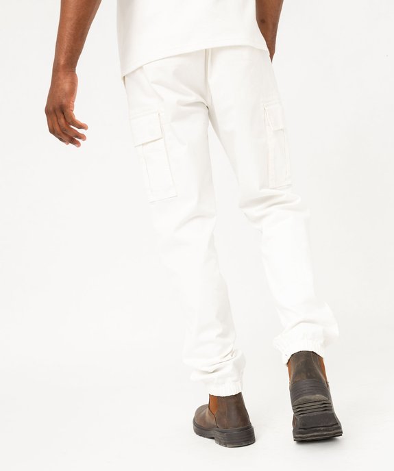 Pantalon cargo coupe Straight homme vue6 - GEMO 4G HOMME - GEMO