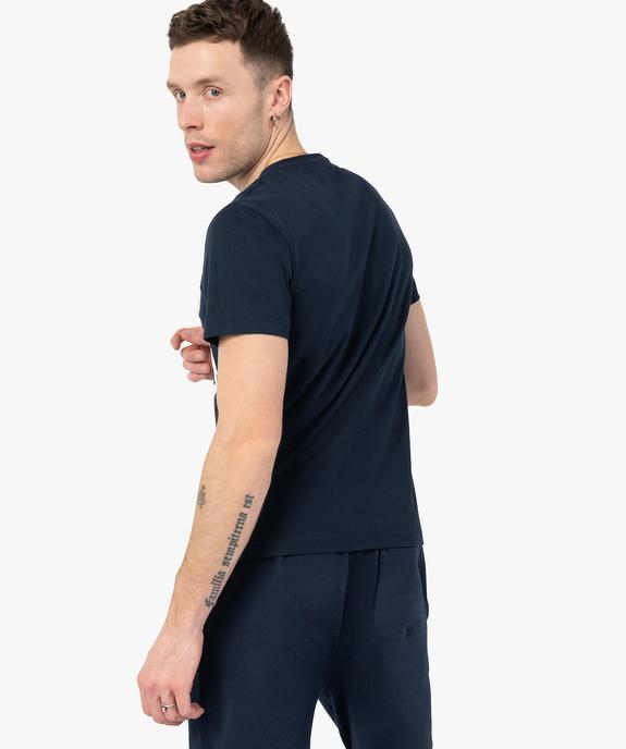 Tee-shirt homme à manches courtes avec inscription – Camps United vue3 - CAMPS UNITED - GEMO