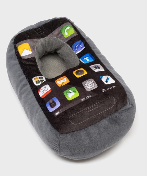 Chaussons fantaisie en volume motif smartphone homme vue5 - GEMO(HOMWR HOM) - GEMO