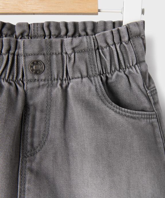 Jupe courte en jean bébé fille vue2 - GEMO(BEBE DEBT) - GEMO