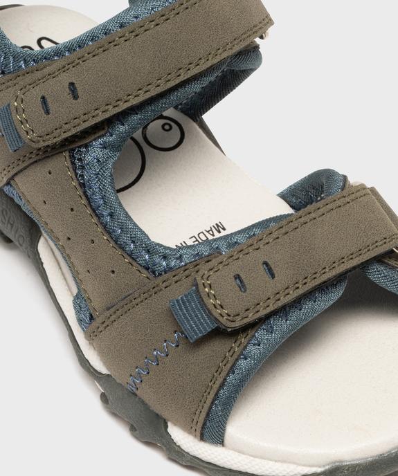 Sandales sportswear à triple scratch garçon - 5 Miles vue6 - 5 MILES - GEMO