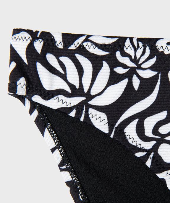 Maillot de bain 2 pièces à motifs fleuris fille vue3 - GEMO (JUNIOR) - GEMO