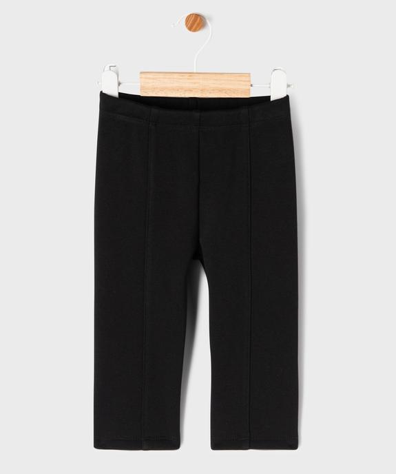 Pantalon en maille épaisse et extensible intérieur chaud bébé fille vue1 - GEMO(BEBE DEBT) - GEMO