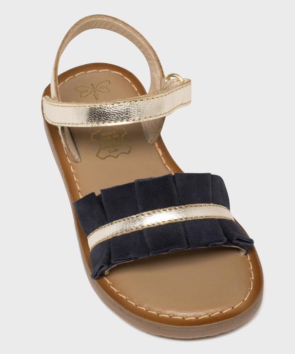 Sandales en cuir brillant avec large bride fantaisie fille - Lovely Wings vue5 - LOVELY WINGS GEMO FOR GOOD - GEMO