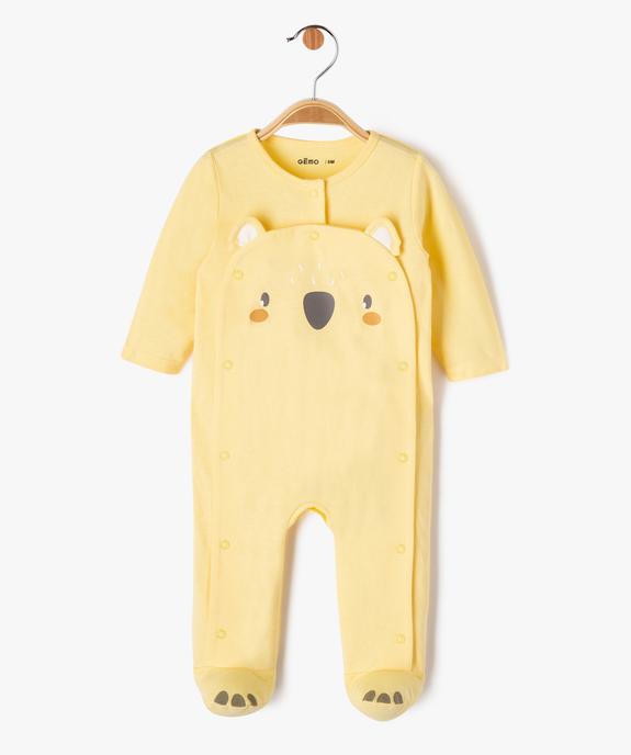Pyjama dors-bien avec motif ourson bébé vue1 - GEMO 4G BEBE - GEMO