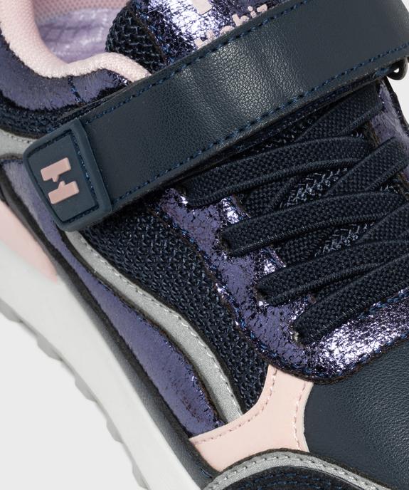 Baskets basses retro running à scratch fille - Hobiz vue6 - HOBIZ - GEMO