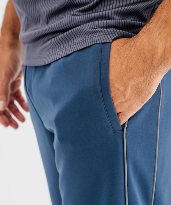 Pantalon de jogging avec liserés réfléchissants homme vue2 - GEMO (HOMME) - GEMO