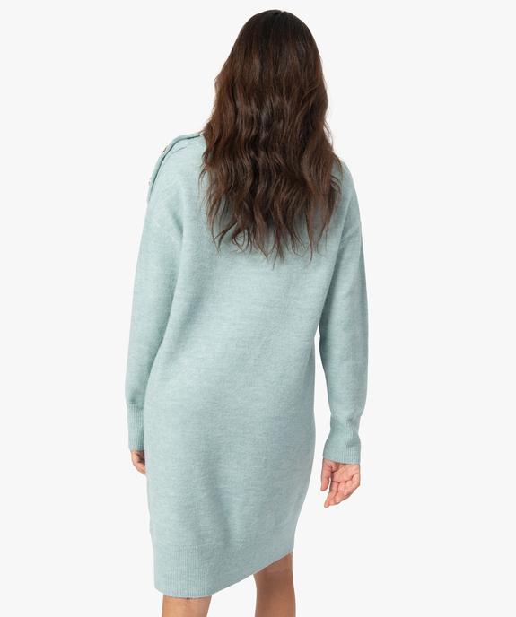 Robe pull femme en maille fantaisie vue3 - GEMO 4G FEMME - GEMO