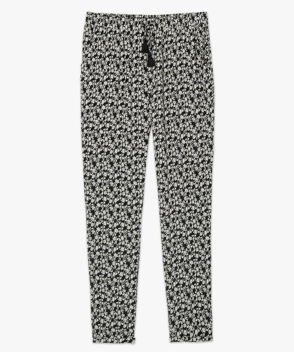 Pantalon femme en matière fluide imprimée vue4 - GEMO(FEMME PAP) - GEMO