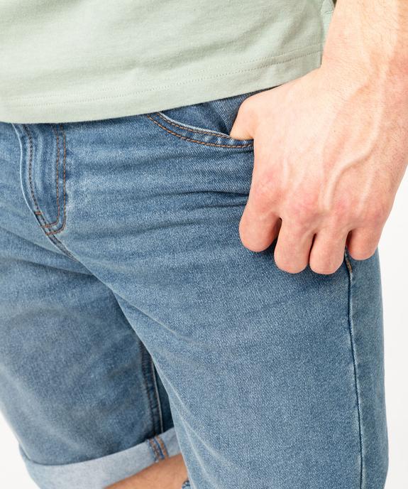 Bermuda en jean homme fin et souple vue2 - GEMO 4G HOMME - GEMO