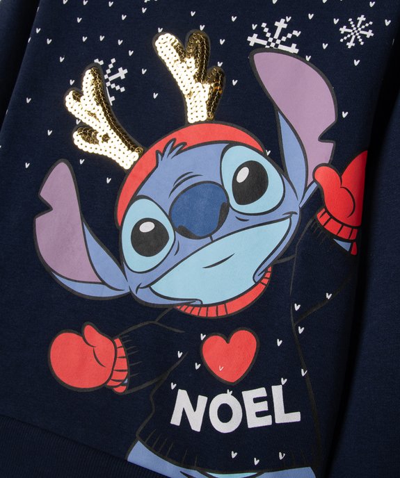 Sweat de Noël imprimé Stitch fille - Disney vue3 - LILO & STITCH - GEMO