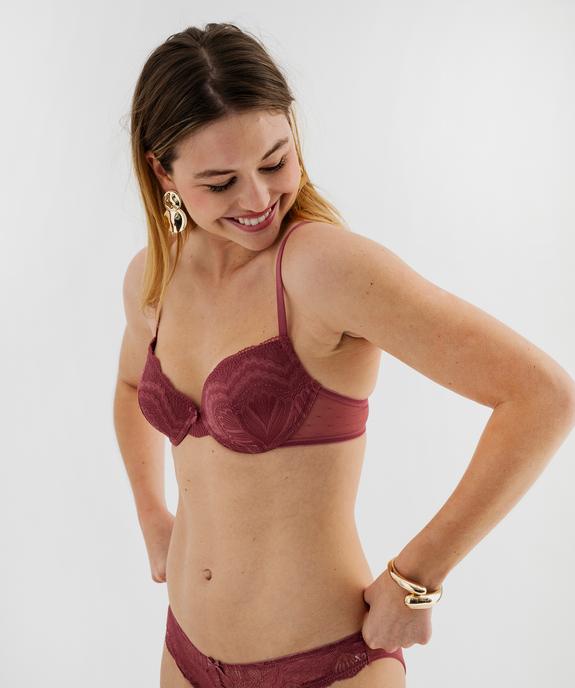 Soutien-gorge corbeille à coques fines avec armatures vue1 - GEMO(HOMWR FEM) - GEMO