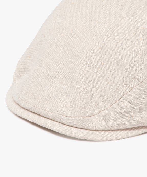 Casquette gavroche en lin et coton bébé garçon vue2 - GEMO(BEBE DEBT) - GEMO