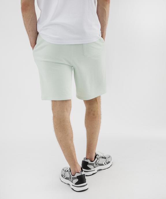 Bermuda en maille French Terry avec taille ajustable homme vue3 - GEMO 4G HOMME - GEMO