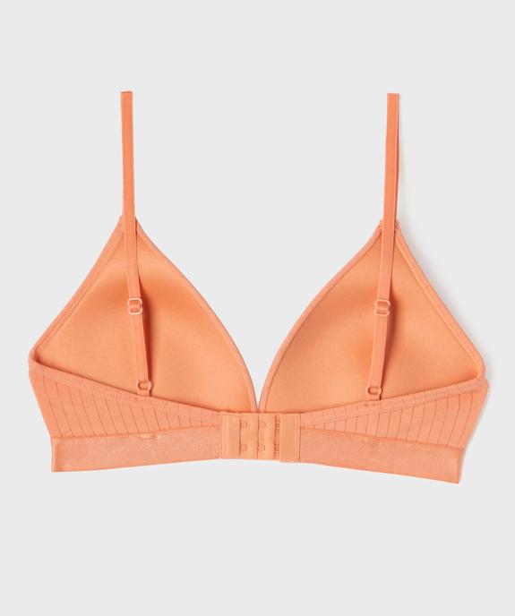 Soutien-gorge triangle à bonnets moussés sans armatures fille vue3 - GEMO 4G FILLE - GEMO