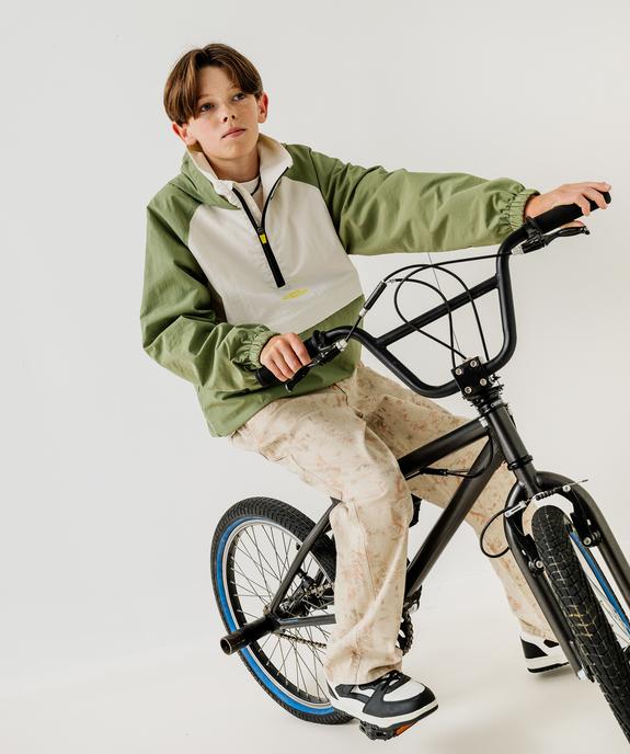 Pantalon loose imprimé en coton stretch garçon vue6 - GEMO (JUNIOR) - GEMO