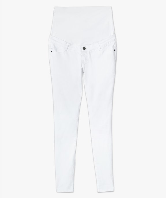 Jean de grossesse slim 4 poches avec bandeau jersey vue4 - GEMO (MATER) - GEMO