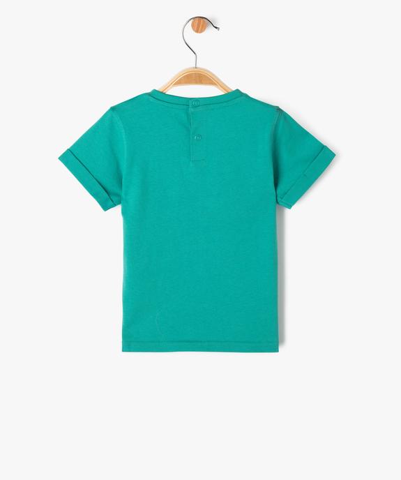 Tee-shirt à manches courtes avec motif jungle bébé garçon vue3 - GEMO(BEBE DEBT) - GEMO