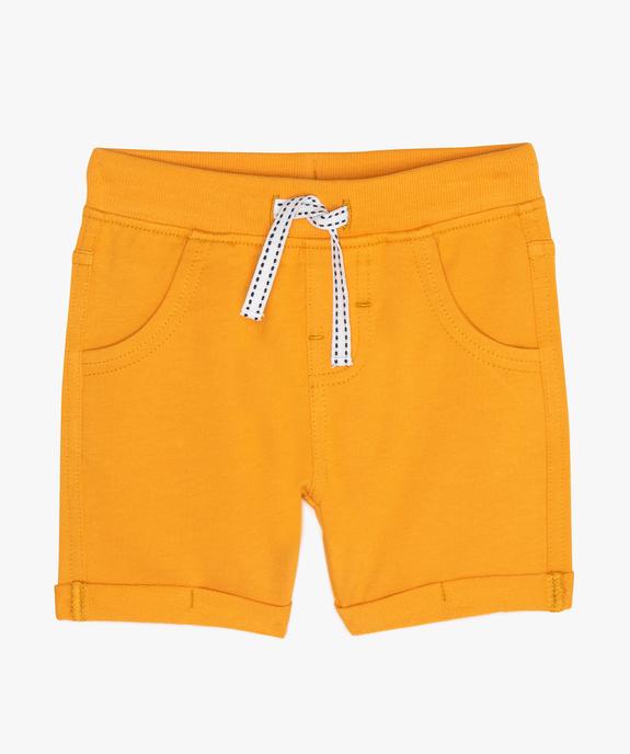 Short bébé garçon confortable en jersey à taille élastiquée vue1 - GEMO 4G BEBE - GEMO