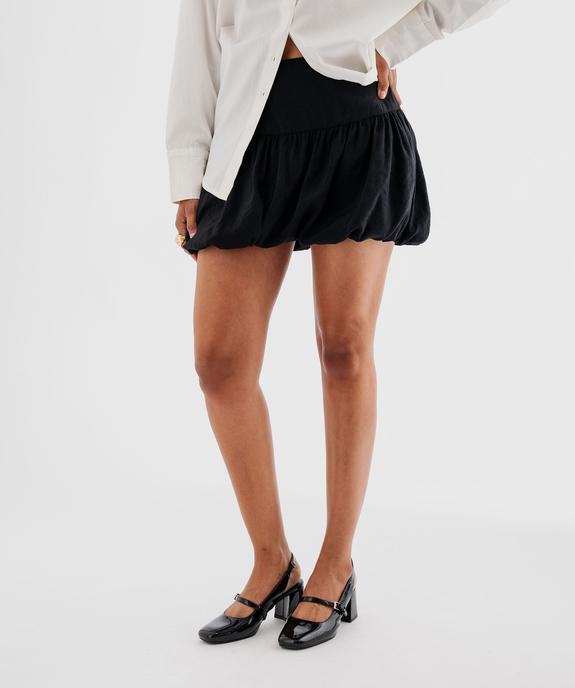 Jupe courte et fluide forme boule femme vue1 - GEMO(FEMME PAP) - GEMO