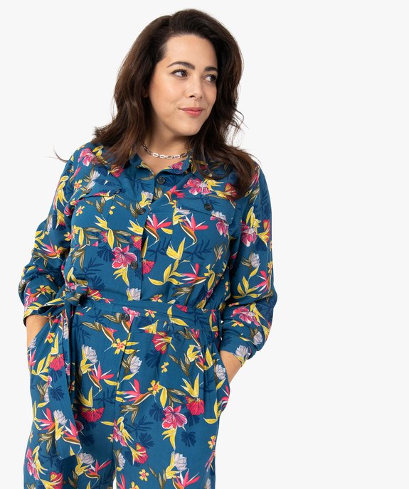 Combinaison pantalon femme grande taille à motifs fleuris vue5 - GEMO (G TAILLE) - GEMO