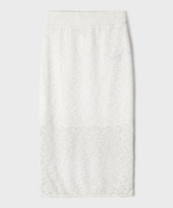 Jupe longue en dentelle fille vue1 - GEMO (JUNIOR) - GEMO