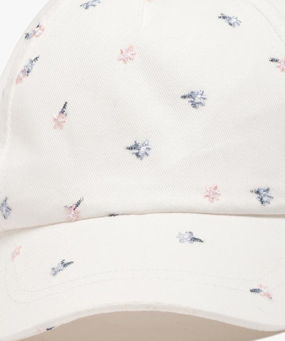 Casquette à motifs brodés bébé fille vue2 - GEMO 4G BEBE - GEMO